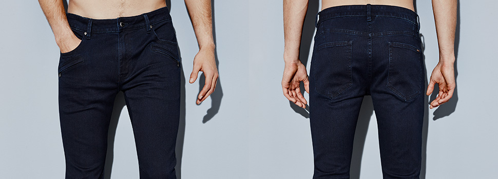 Politix Men's Denim Dark Indigo Wash